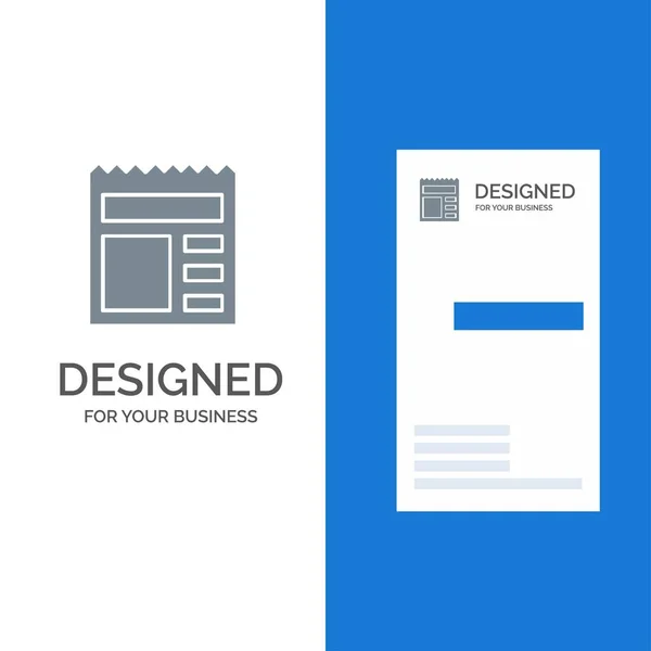 Document, C, Ui, Bank Grey, Design и Business Card Tem — стоковый вектор