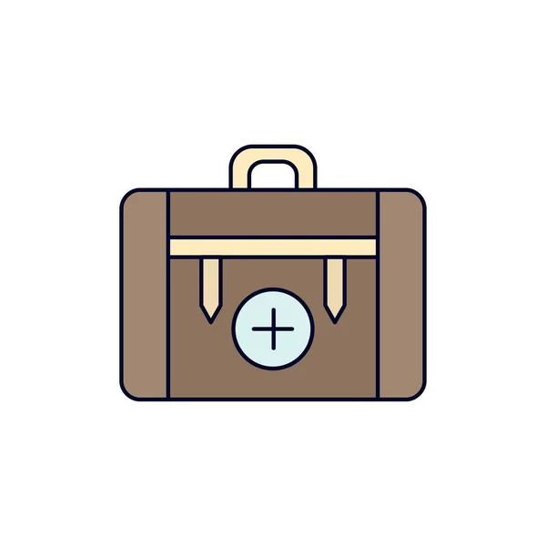 Sac, camping, santé, randonnée, bagage — Image vectorielle