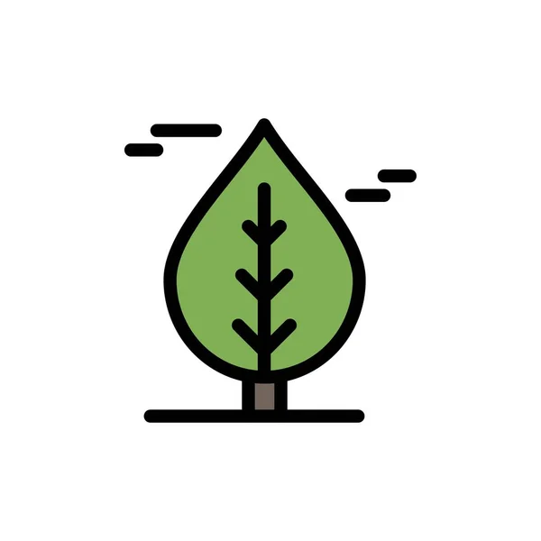 Hoja, Canadá, planta de color plano icono. Banner icono vectorial Templat — Archivo Imágenes Vectoriales