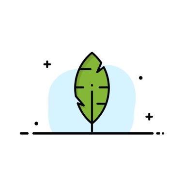 Tüy, Mürekkep, İş Logosu Şablonu. Düz Renk