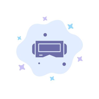 Aygıt, Gözlük, Google Glass, Soyut Bulut akıllı mavi simge