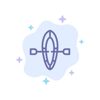 Tekne, Yaz, Soyut Bulut Arka Plan Üzerinde Plaj Mavi Simge