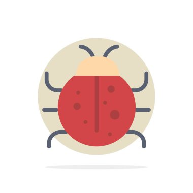 Sevimli, Böcek, Uğur Böceği, Doğa, Bahar Soyut Daire Arka Plan