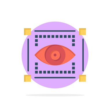 Görsel, Görünüm, Çizim, Göz Soyut Daire Arka Plan Düz col