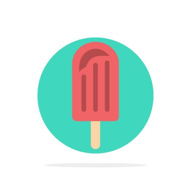 Plaj, Krem, Tatlı, Buz Soyut Daire Arka Plan Düz renk