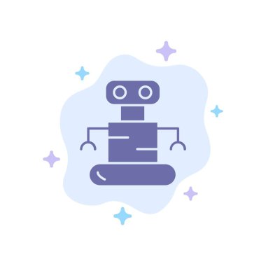 Dış iskelet, Robot, Soyut Bulut Arka Plan Üzerinde Uzay Mavisi Simgesi