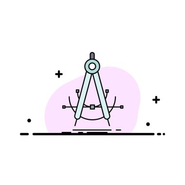 Hassas, accure, geometri, pusula, ölçüm Düz Renk Ico