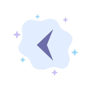 Ok, Sırt, Soyut Bulut Arka Planında Mavi Simge İşareti