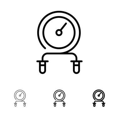 Hızlı, Fitness, Hit, Yoğunluk, Eğitim Kalın ve ince siyah çizgi