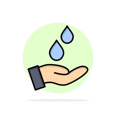 Saflaştırılmış, Su, Enerji, Güç Soyut Daire Arka Plan Düz c