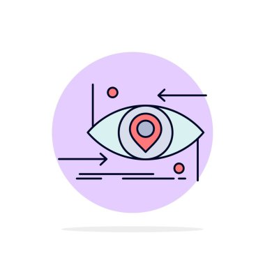 İleri, gelecek, gen, bilim, teknoloji, göz Düz Renk Simgesi 