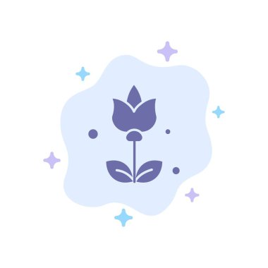 Buket, Çiçekler, Soyut Bulut Arka Plan Present Mavi Simge