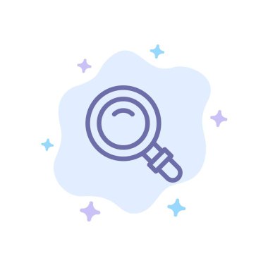 Soyut bulut arka planında bul, ara, görüntüle, cam mavisi simge