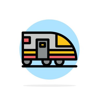 İstasyon, Metro, Tren, Ulaşım Soyut Daire Backgroun