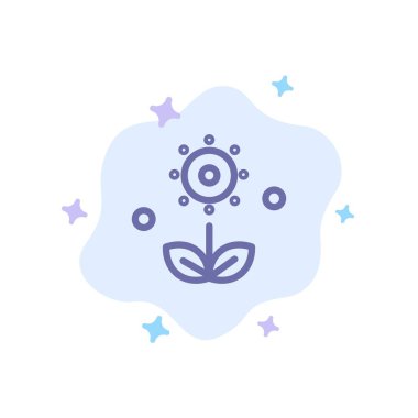 Flora, çiçek, çiçek, Doğa, bahar mavisi soyut Clou simgesi