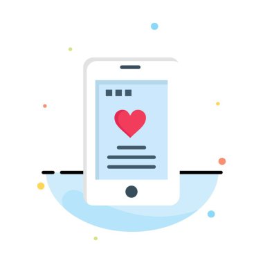 Hücre, aşk, telefon, düğün Iş logosu şablonu. Düz renk