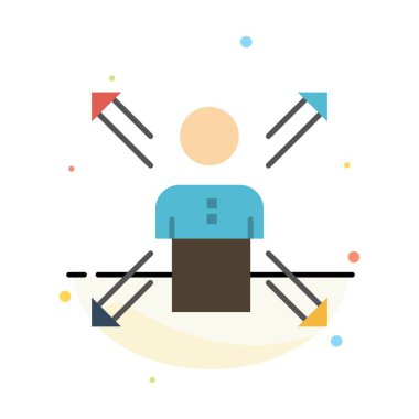 Oklar, Kariyer, Yön, Çalışan, İnsan, Kişi, Yolları Abstrac