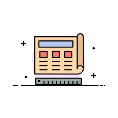 Blueprint, Mavi, Baskı, Web Sitesi, Web İş Düz Hat Dolu 