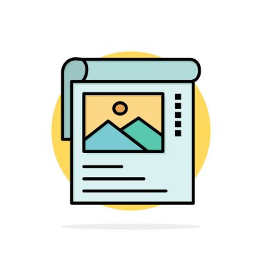 Duvar Kağıdı, Poster, Broşür Soyut Daire Arka Plan Düz colo