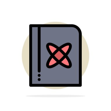 Kitap, Formül, Fizik, Bilim Soyut Daire Arka Plan Düz 