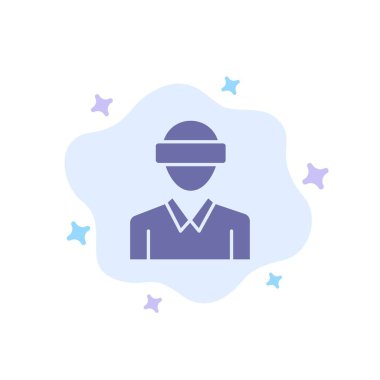 Gözlük, Hareket, Gerçeklik, Teknoloji, Soyut Adam Mavi Simge 