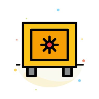 Locker, Lock, Global, logistic soyut düz renk simge şablonu