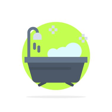 Banyo, Temiz, Duş Soyut Daire Arka Plan Düz renk Ic