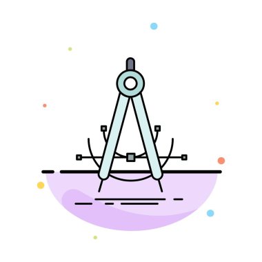 Hassas, accure, geometri, pusula, ölçüm Düz Renk Ico