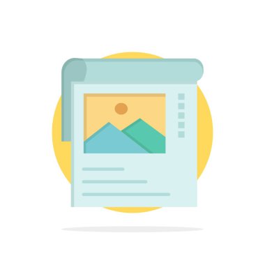 Duvar Kağıdı, Poster, Broşür Soyut Daire Arka Plan Düz colo