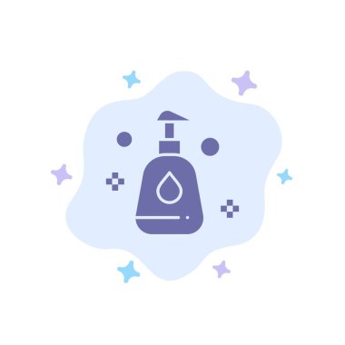 Soyut bulut arka planda temizlik, sprey, temiz mavi simge