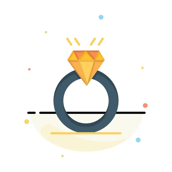 Modèle de logo d'entreprise d'amour, bague, diamant, proposition, mariage . — Image vectorielle
