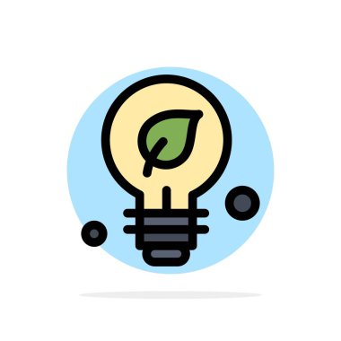 Ekoloji, Çevre, Yeşil, Fikir Soyut Daire Arka Plan Fla