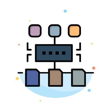 Algoritma, Program, Kullanıcı, Belge Soyut Düz Renk Simgesi Temp