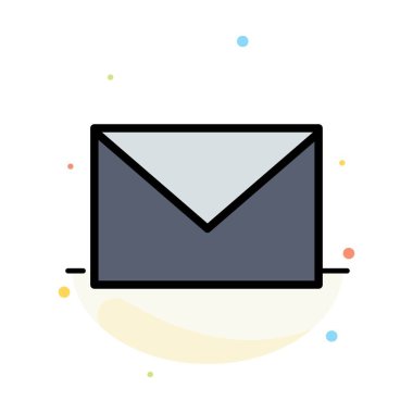 Sms, Masaj, Posta, Kum Soyut Düz Renk Simgesi Şablon