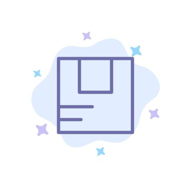 Kutu, İyi, Lojistik, Soyut Bulut Tanındır Mavi Simgesi 