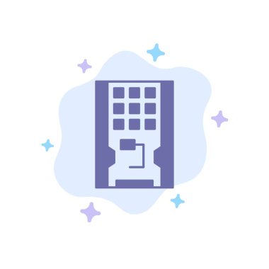 Disk, Sürücü, Donanım, Katı, Soyut Bulut Ba Üzerinde Ssd Mavi Simge