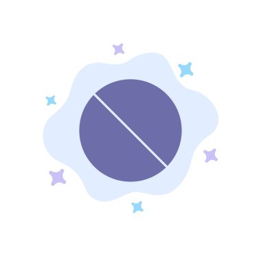 İptal, Yasak, Hayır, Soyut Bulut Ba Yasak Mavi Simge