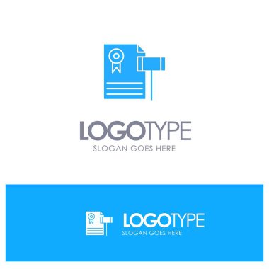 Müzayede, Vintage, Pahalı, Çakıl, Yargıç Mavi Katı Logo ile 