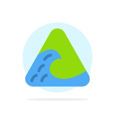 Web soyut daire arka plan düz renk simgesi