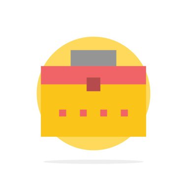 Çanta, İşçi Çantası, Kullanıcı, Arayüz Soyut Daire Arka Plan Düz