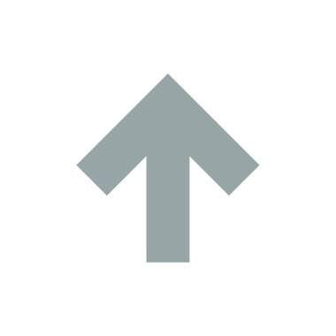 Ok, Yukarı, İleri Düz Renk Simgesi. Vektör simgesi afiş Şablonu