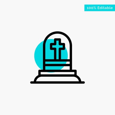 Ölüm, Mezar, Mezar taşı, Rip turkuaz vurgulamak daire noktası V