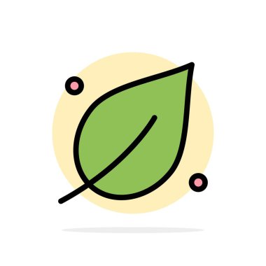 Ekoloji, Yaprak, Doğa, Bahar Soyut Daire Arka Plan Düz co