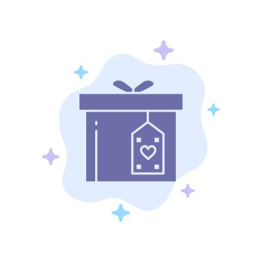 Hediye Kutusu, Kutu, Sürpriz, Soyut Bulut Ba Doğum Mavi Simge