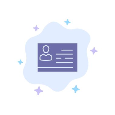 Çalışma lisansı, lisans, kart, kimlik kartı, A üzerinde mavi simge kimliği