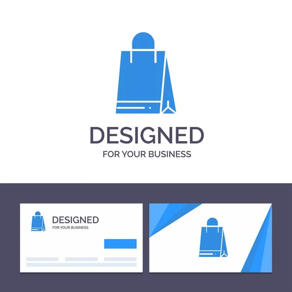 Creative Business Card and Logo template Bag, Shopping, Canada V — Stock Vector