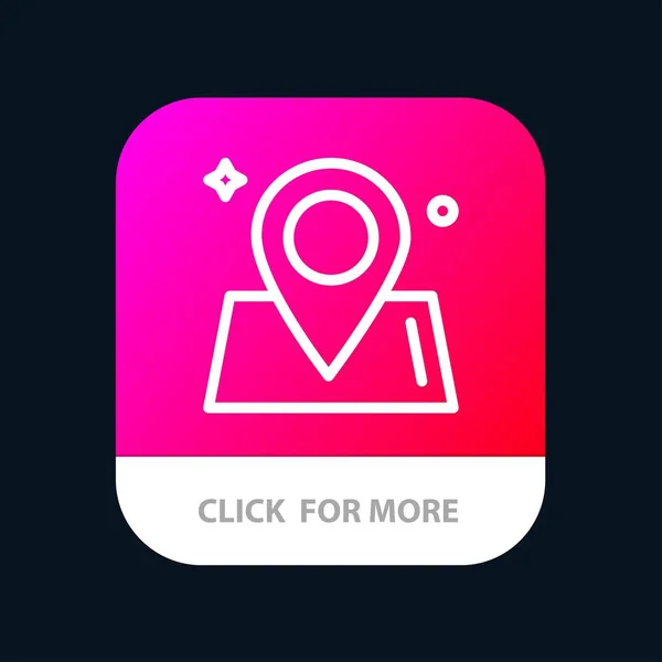 Standort, Karte, Weg, Welt mobile App-Taste. android und ios lin — Stockvektor