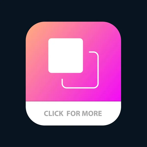 Patru, Media, Quadruple, Stack Mobile App Button. Android și IOS — Vector de stoc