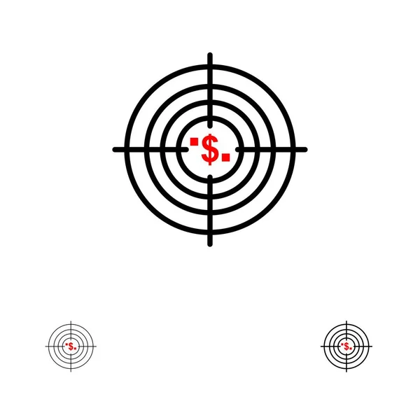 Alvo, Objetivo, Negócios, Dinheiro, Financeiro, Fundos, Caça, Dinheiro Bo — Vetor de Stock