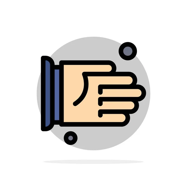 Hand-, Handshake, overeenkomst, Office abstracte cirkel achtergrond FL — Stockvector